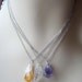 The Trio Crystal Quartz Point Citrine and Amethyst Necklaces Set of 3 Free Shipping