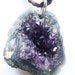 One of a Kind Huge Bohemian Purple Amethyst Geode Necklace