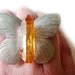 RESERVED Titanium Crystal Butterfly Ring