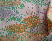 Vintage 1971 Fabric Yardage 2 Yards 45 Inch Wide Bolt 1960s Sewing Supplies Floral Poly Crepe