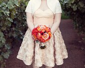 Wedding Dress --Susie Rose Bottom Wedding Dress- Custom length-- Custom Color--
