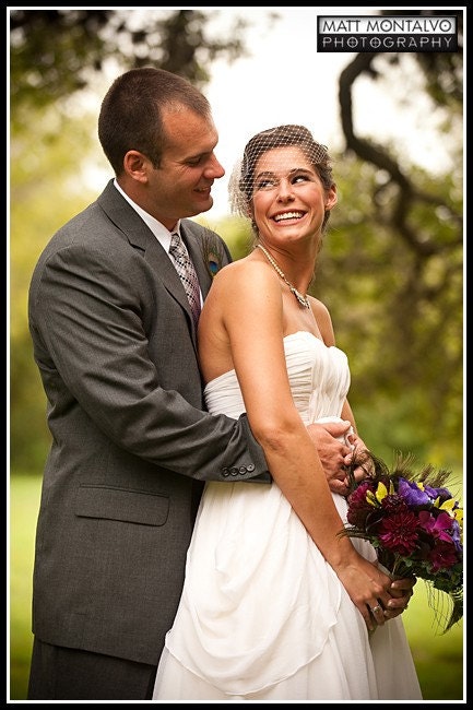 Whimsical chiffon Wedding dress- Sweetheart neckline- strapless