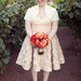 Wedding Dress --Susie Rose Bottom Wedding Dress- Custom length-- Custom Color--