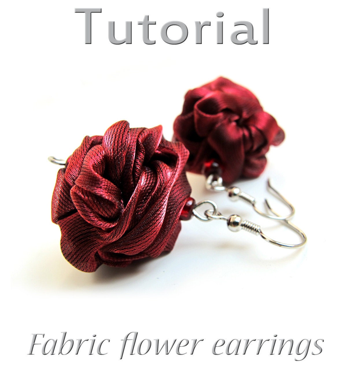 Tutorial Fabric earrings PDF