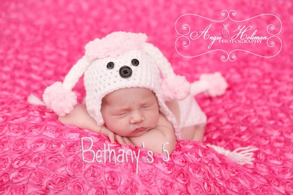 Pink Poodle PROP  with diaper cover set pick you size Newborn to 18 months