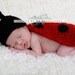 Ladybug  Newborn Cape Photo Prop