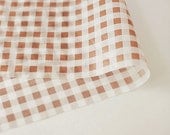 Brown Check Wax Paper (25 sheets)