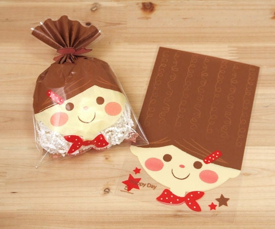 Brown Girl Cellophane Bags (20 bags)