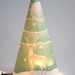 Merry Christmas Triangular Tree and Full Moon Card (SMALL)