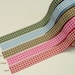 Ribbon Fabric Gingham Check Deco Tape 0.6 inch (adhesive)