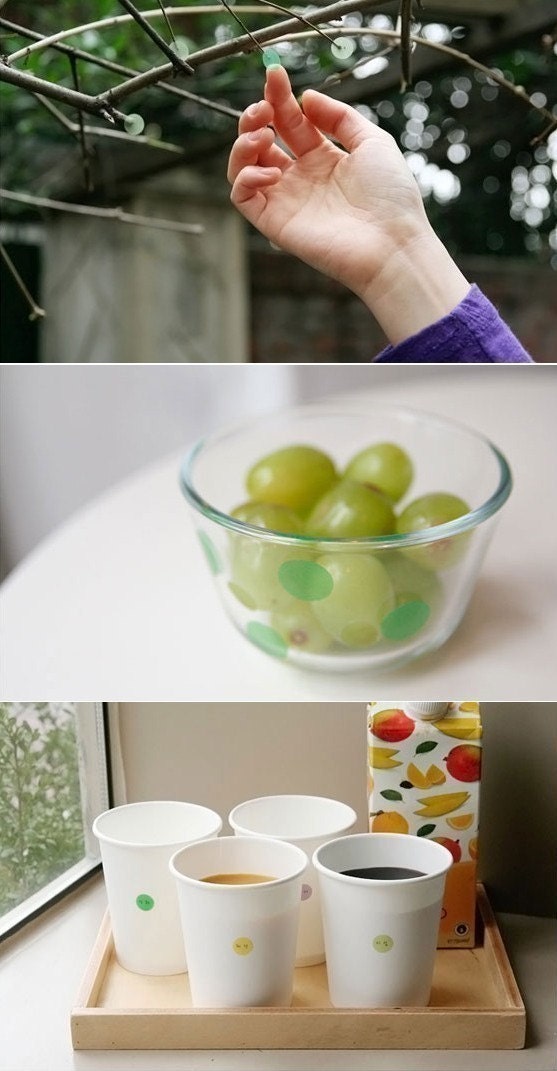 Transparent Index Dot Sticker (6 sheets)
