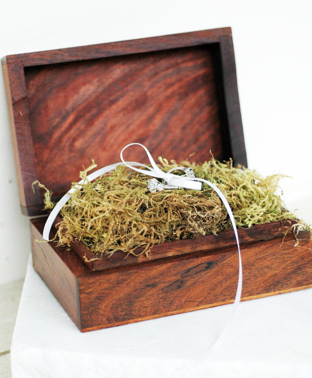 Wood Celtic Cross Carved Jewelry Box Ring Bearer Alternative Pillow Irish Catholic Weddings