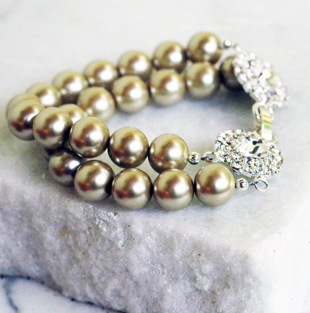 Mona Double Strand Bracelet Design - Bridal Wedding Attire