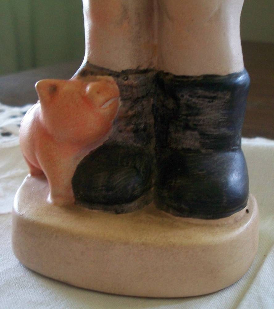 Girl and Boy Reproduction Hummel 8 inch Ceramic Figurines