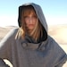 Edie Organic Cotton Jersey Slouch Sleeve Pocket Hoodie