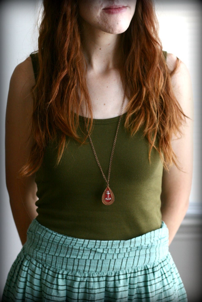 RESERVED Ahoy to Style- Limited Edition hand embroidered necklace