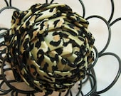 gold and black leopard print Christmas ornament,