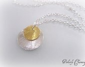 Necklace ECLIPSE Dainty Sterling Silver and 24K Gold Vermeil