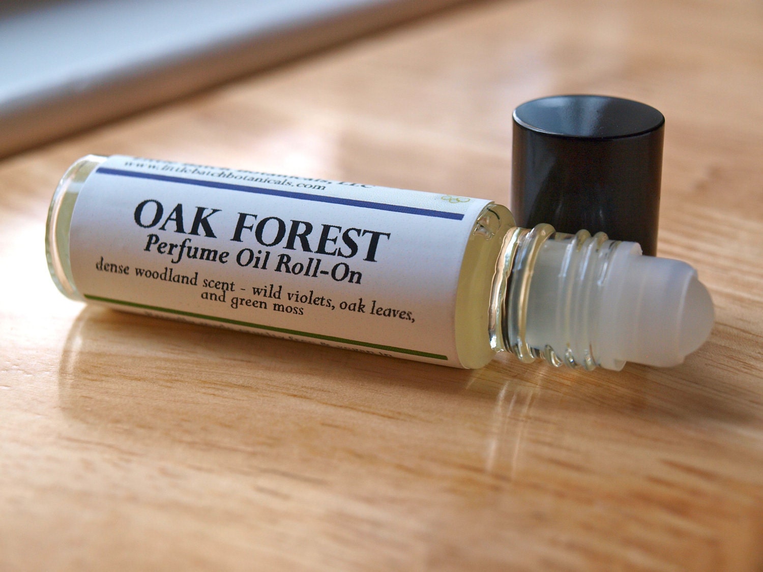 Oak Forest Vegan Perfume Oil Roll-On Fragrance woodland violet moss oak leaves