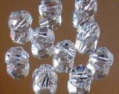 10 30% Full Lead Clear Crystal Beads - 12mm