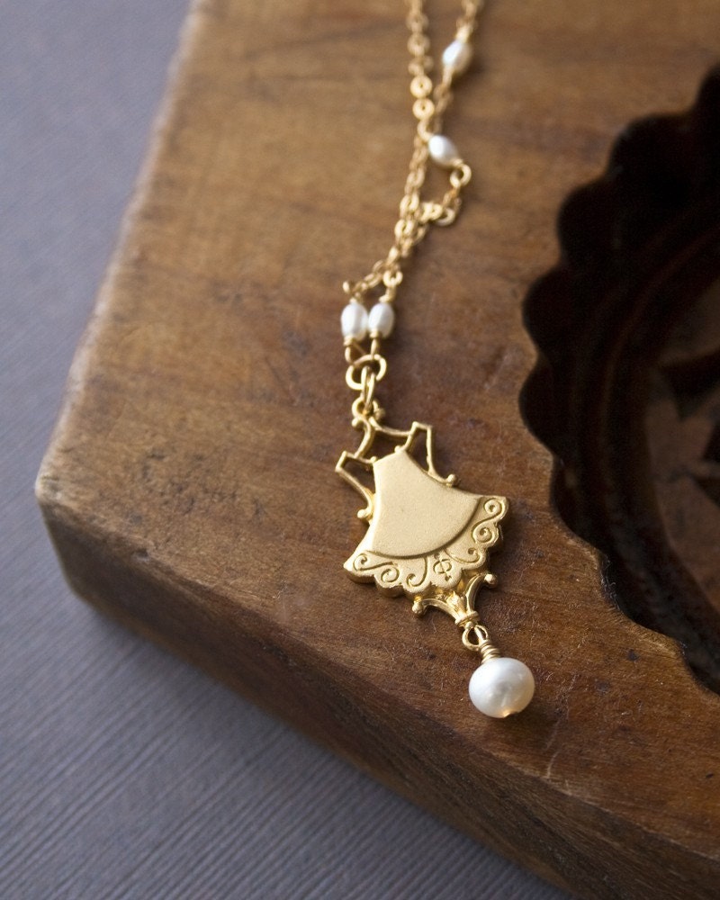Art Deco Jewelry, Wedding Necklace, Pearl Necklace