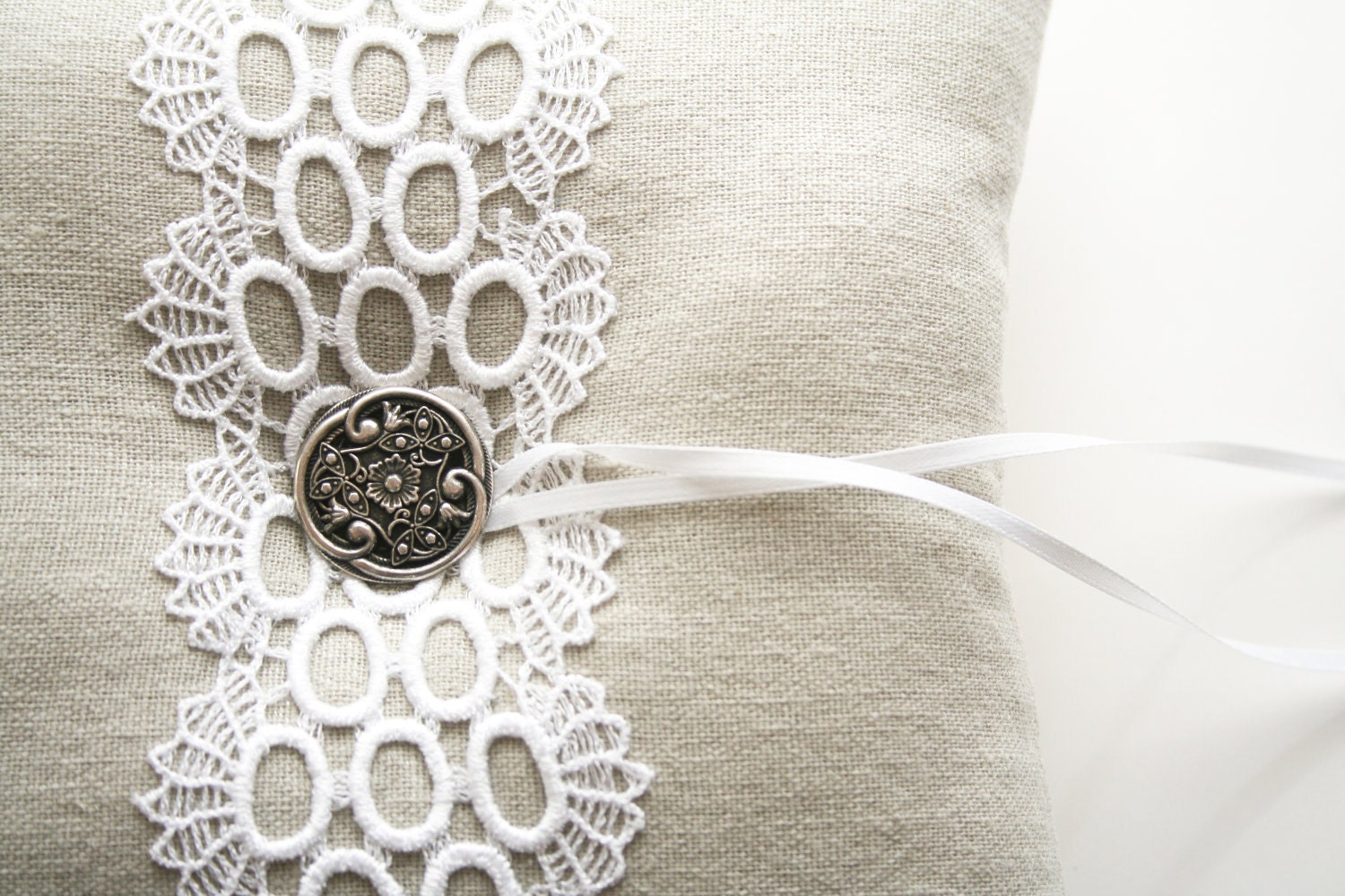 Lace Ring Pillow, Ring Bearer, Wedding