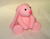 Edible Fondant Bunny for Christening or Baby shower celebration