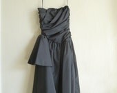 black strapless evening dress, xsmall small