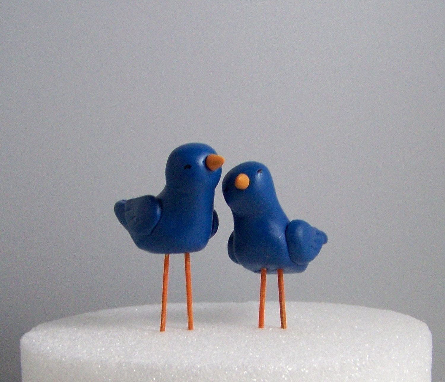 Bird Wedding Cake Topper -- Cake or Pie Topper Home Decor - Colors of Choice