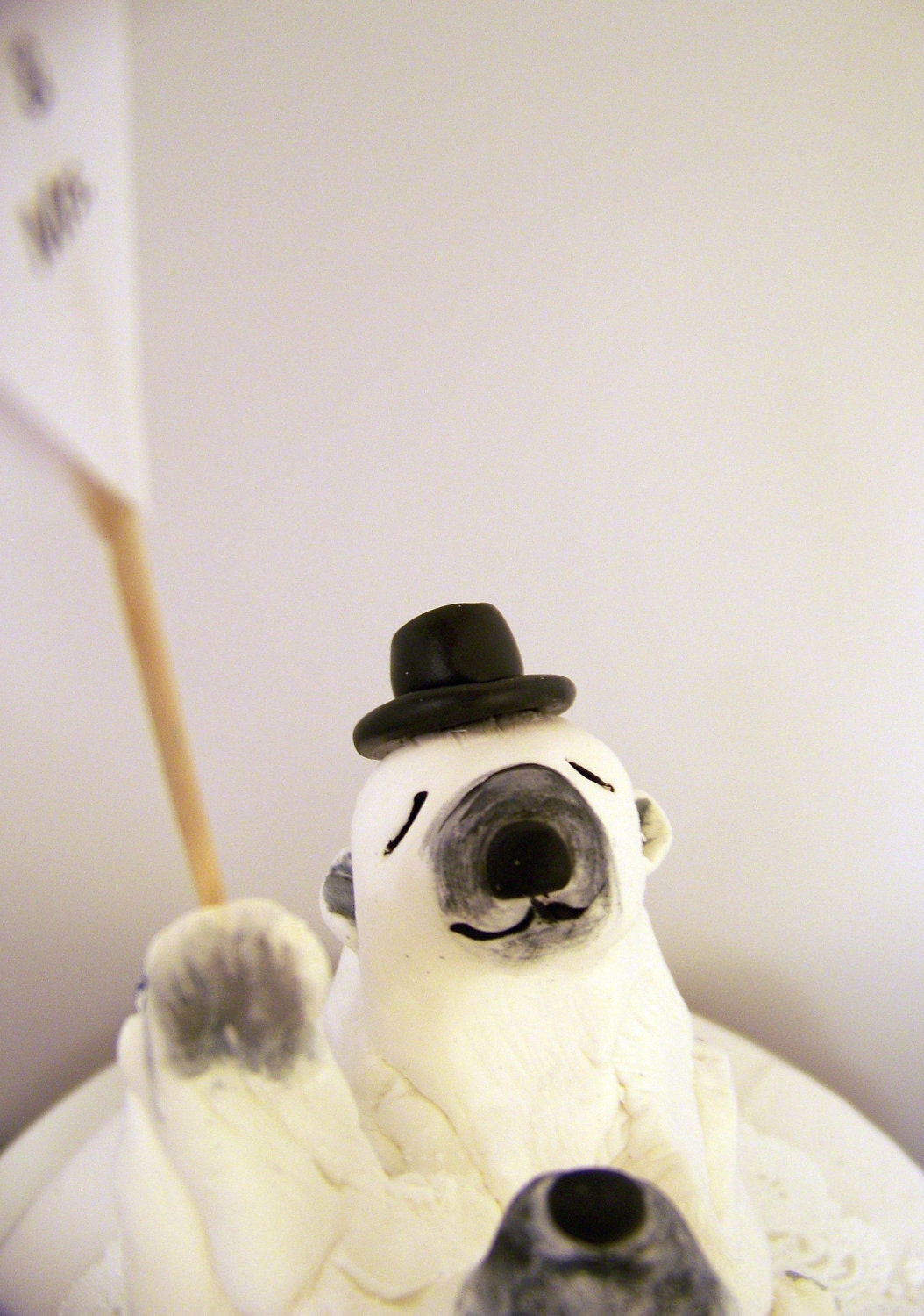Custom Wedding Cake Topper - Dancing Bears - Colors of Choice