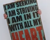 Inspirational quote by Van Gogh 16" x 24"