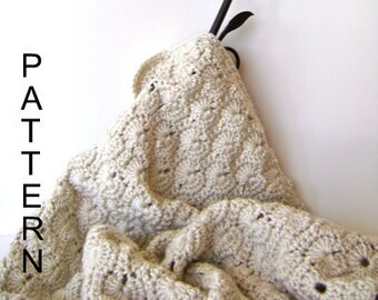 Uptown Stroller Blanket PATTERN - Crochet Blanket Pattern