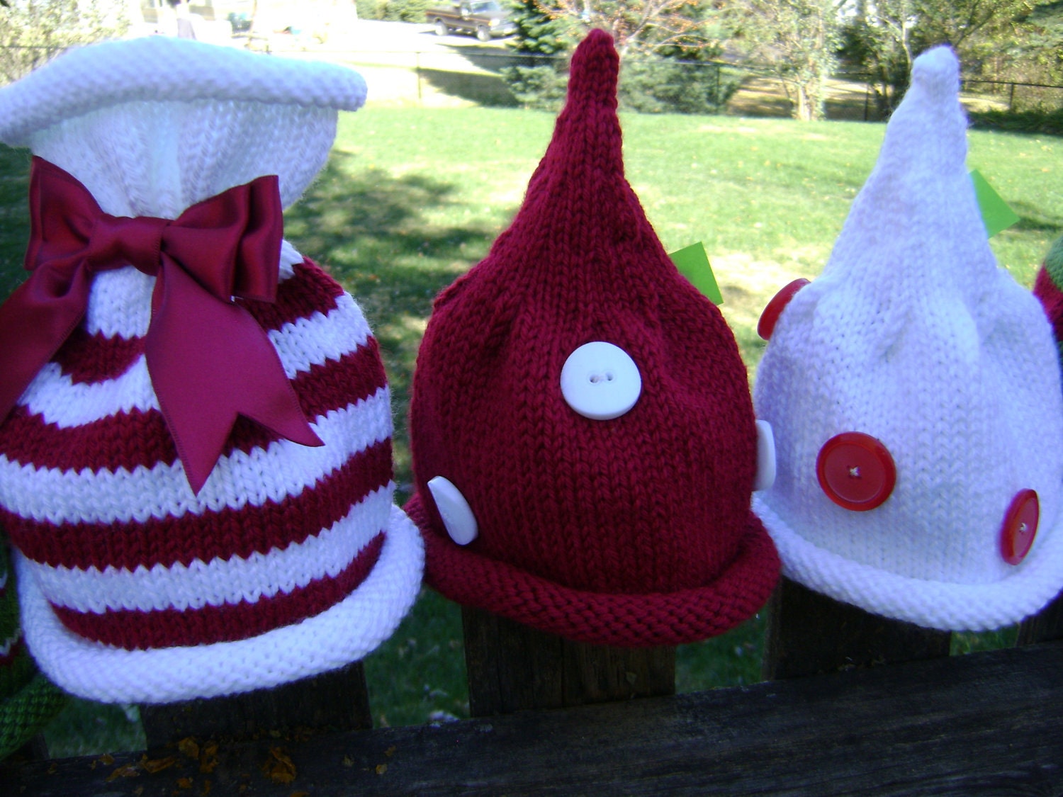 Christmas Hats Collection Pattern - Knit All 6 Patterns - Sizes for Newborn to Kids to Teens INSTANT DOWNLOAD