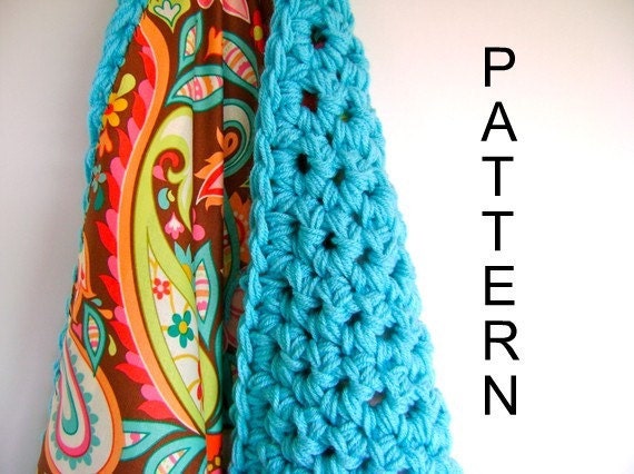 Crochet Reversible Baby Blanket PATTERN - Easy Advanced Beginner Pattern for Boy or Girl - INSTANT DOWNLOAD