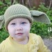 Yoda Inspired Hat, Hand Knit Baby Toddler Children, Perfect 4 Your Star Wars Fan, Halloween Costume, Knitted Newborn Photo Prop