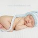 READY TO SHIP, Pale Sky Blue or Pink, White Knitted Newborn Stocking Elf Baby Hat, Hand Knit Infant Photo Prop, 0-3 mo. Pixie R T S