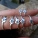5 Bridesmaid Gift Rings - Personalized Initials