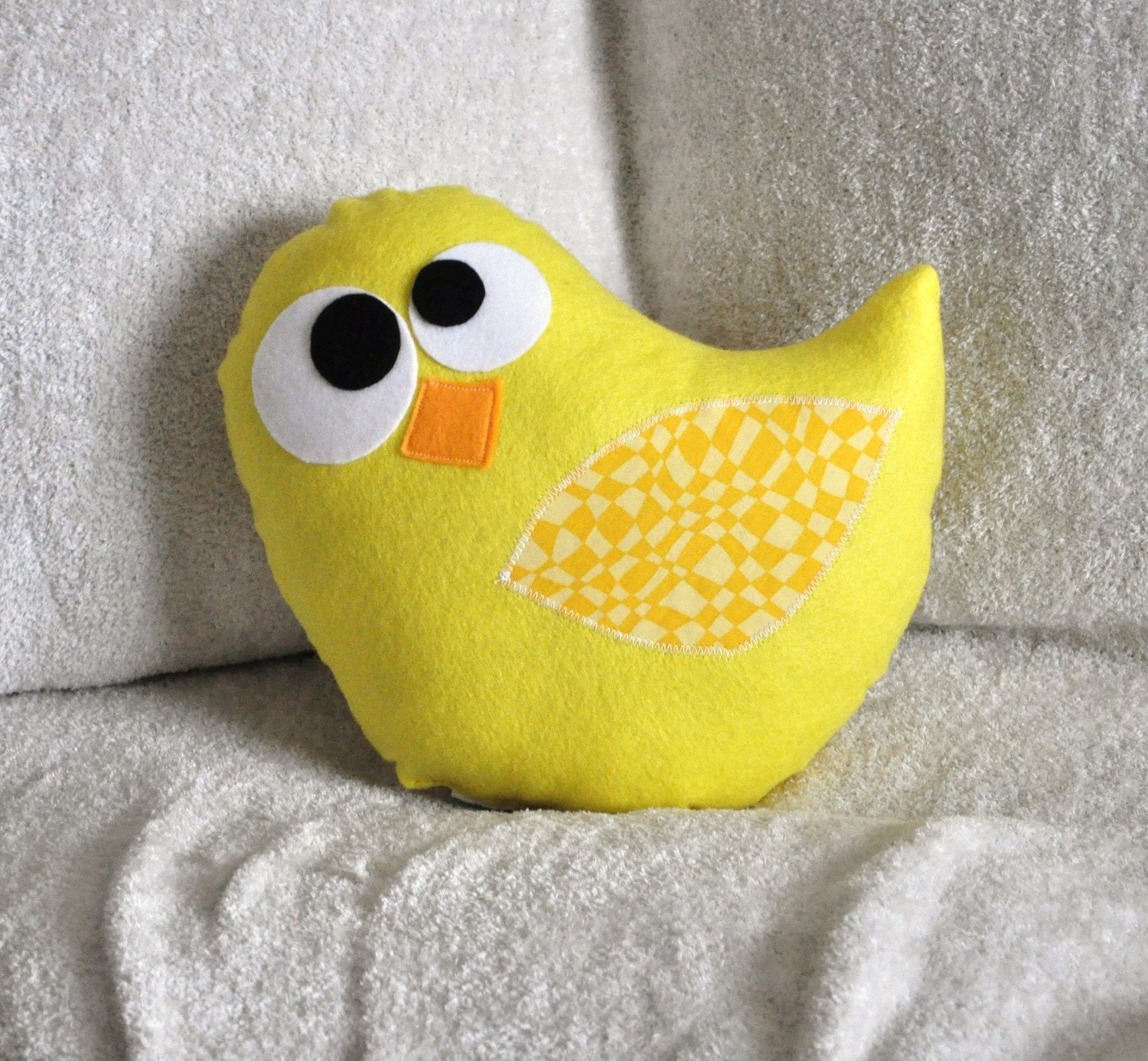 Bird Plush Tweeter the Green Bird Plush Pillow