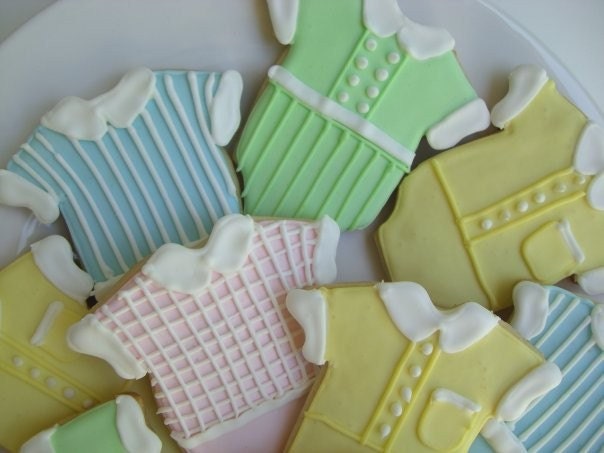 Baby Shower Onesie Cookies