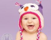 What a Hoot - Girl Earflap Beanie - 5T-adult size