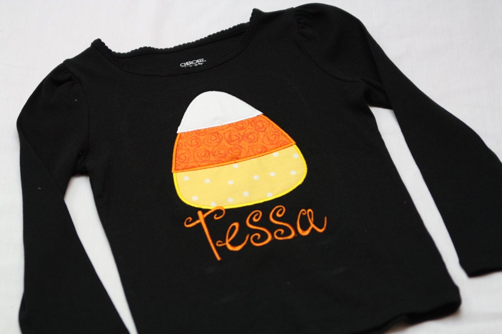 Candy Corn Shirt or Onsie- Long Sleeve -  You CHOOSE size and COLOR