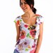 Mustard yellow pink orange spring flowers new design women t shirt