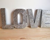 Mini Sequin LOVE Letters for Wedding or Decor