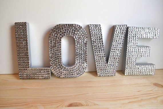 Mini Sequin LOVE Letters for Wedding or Decor