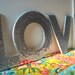 Large LOVE sequin letters (set of 4) For Wedding or Decor