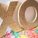 Large XOXO sequin letters for wedding or decor, Featured in BRIDES magazine