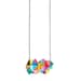 Geometric Necklace Neon Triangles and Modern Angles
