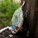Snuggling Lovebirds silver necklace, wearable art jewelry, hand painted love bird necklace, watercolor pendant ONE OF A KIND