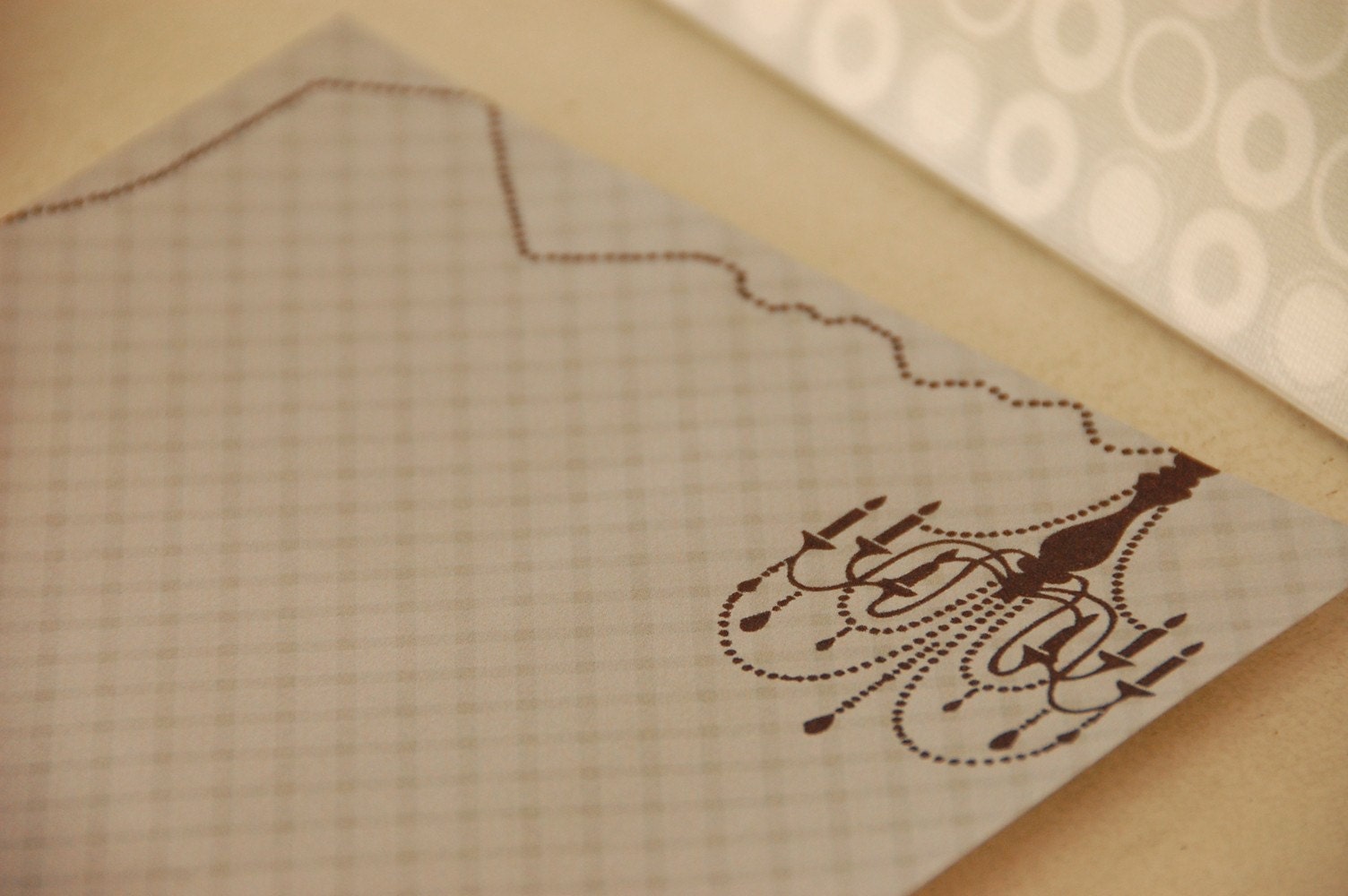 Chandelier printable stationery