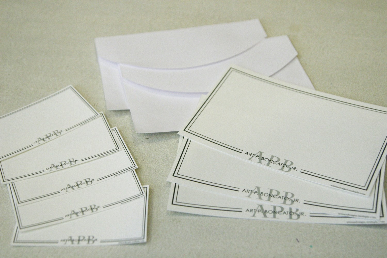 Black and White printable Notecard and Giftcard set